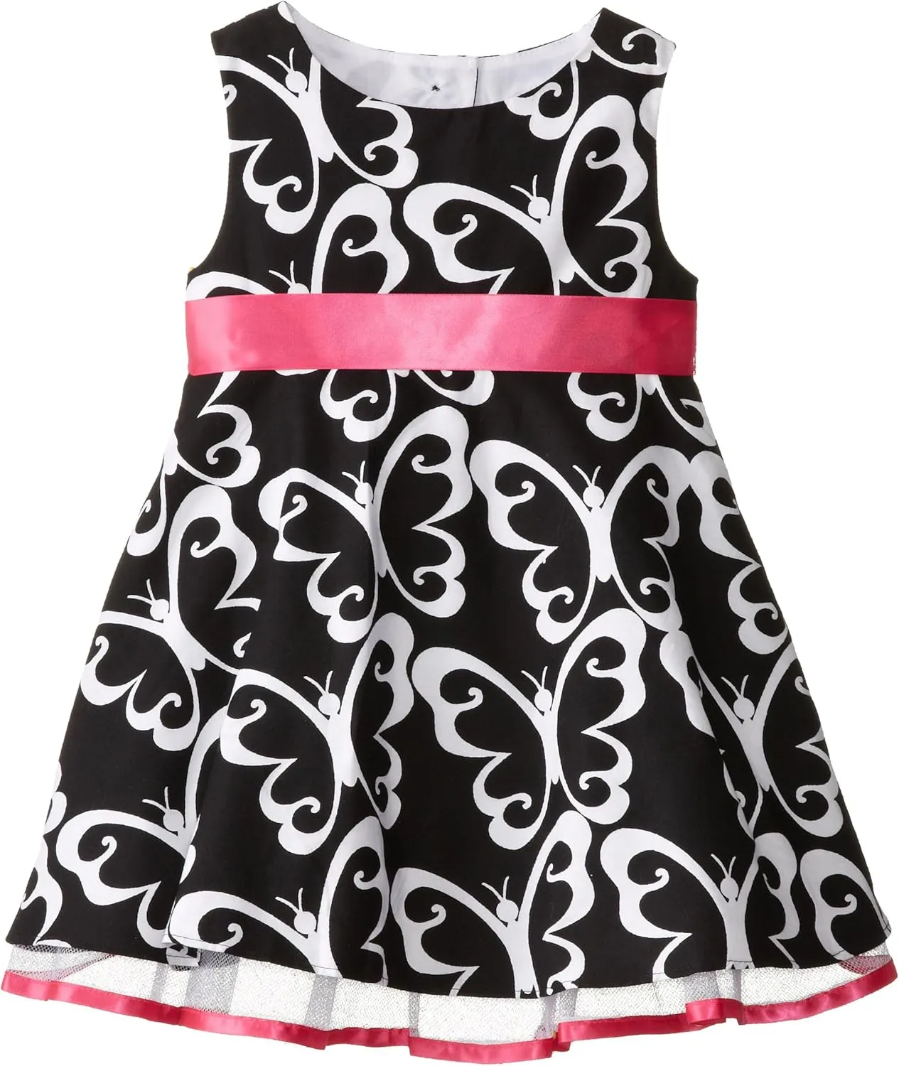 Rare Editions Little Girls' Butterfly Print Woven Dress