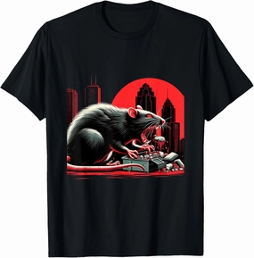 Ratzilla Vintage Monster Boston Skyline Japanese Art T-Shirt