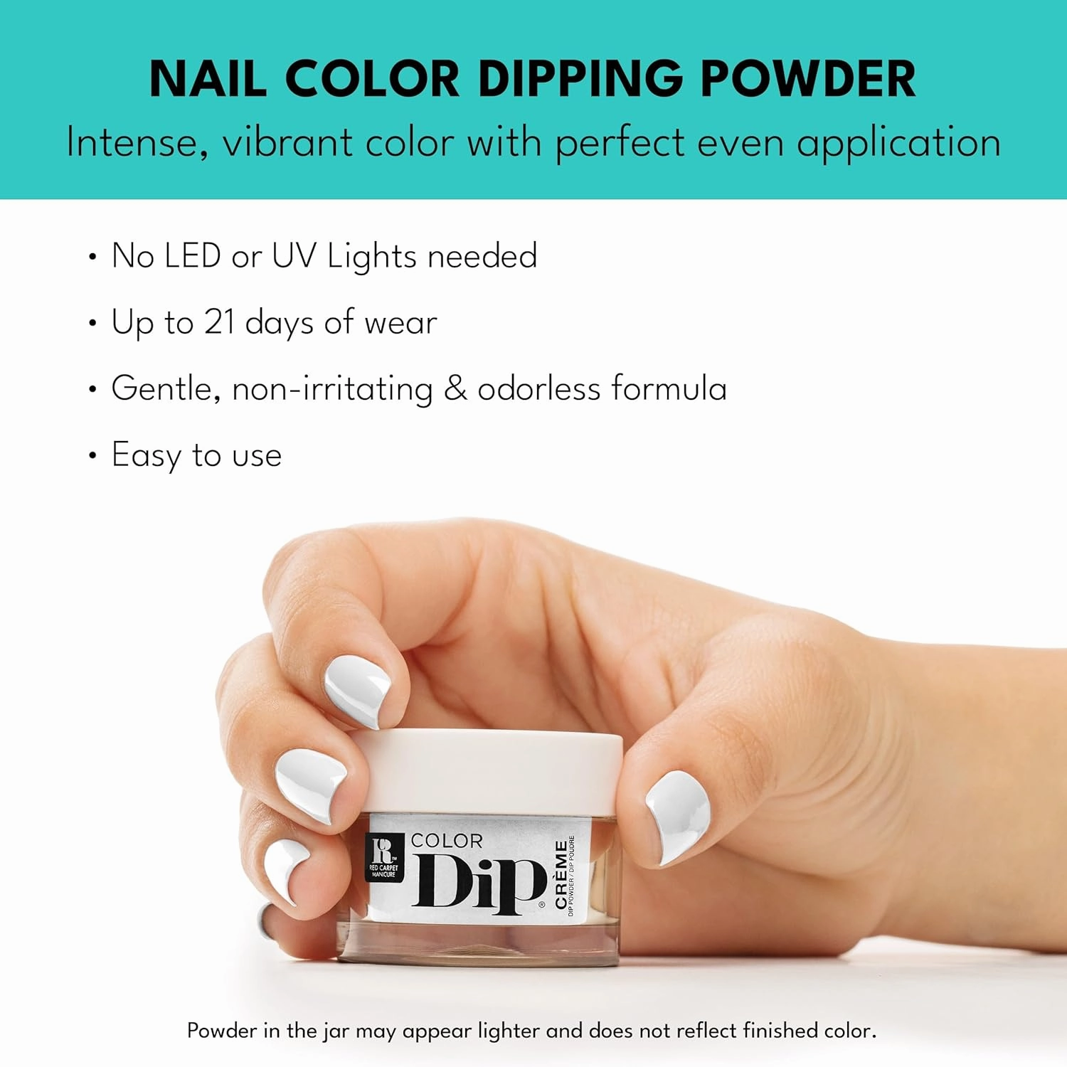 RC Red Carpet Manicure Color Dip Bundle French – Vibrant Set, 0.3 oz Each – Long-lasting, Easy to Use, No UV/LED Needed, Non-Irritating Formula, Salon Quality Nails at Home, 6pcs.
