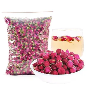 Red Rose Tea 5.29oz Pingyin Dried Red Rosebud Flowers Bulk Perfect For Tea Baking DIY