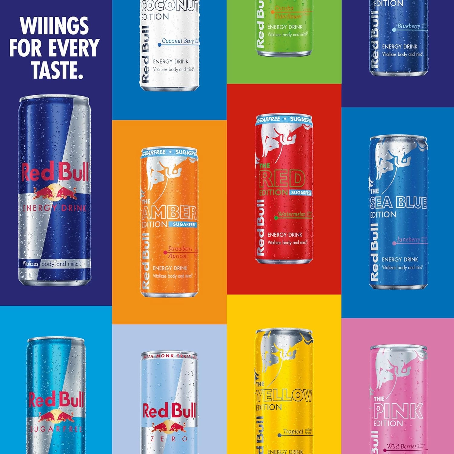 Red Bull Sugar Free Energy Drink with 114mg Caffeine plus Taurine & B Vitamins, 12 Fl Oz, Pack of 24 Cans