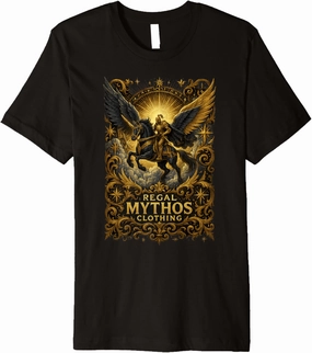 Regal Mythos Clothing: Celestial Rider Premium T-Shirt
