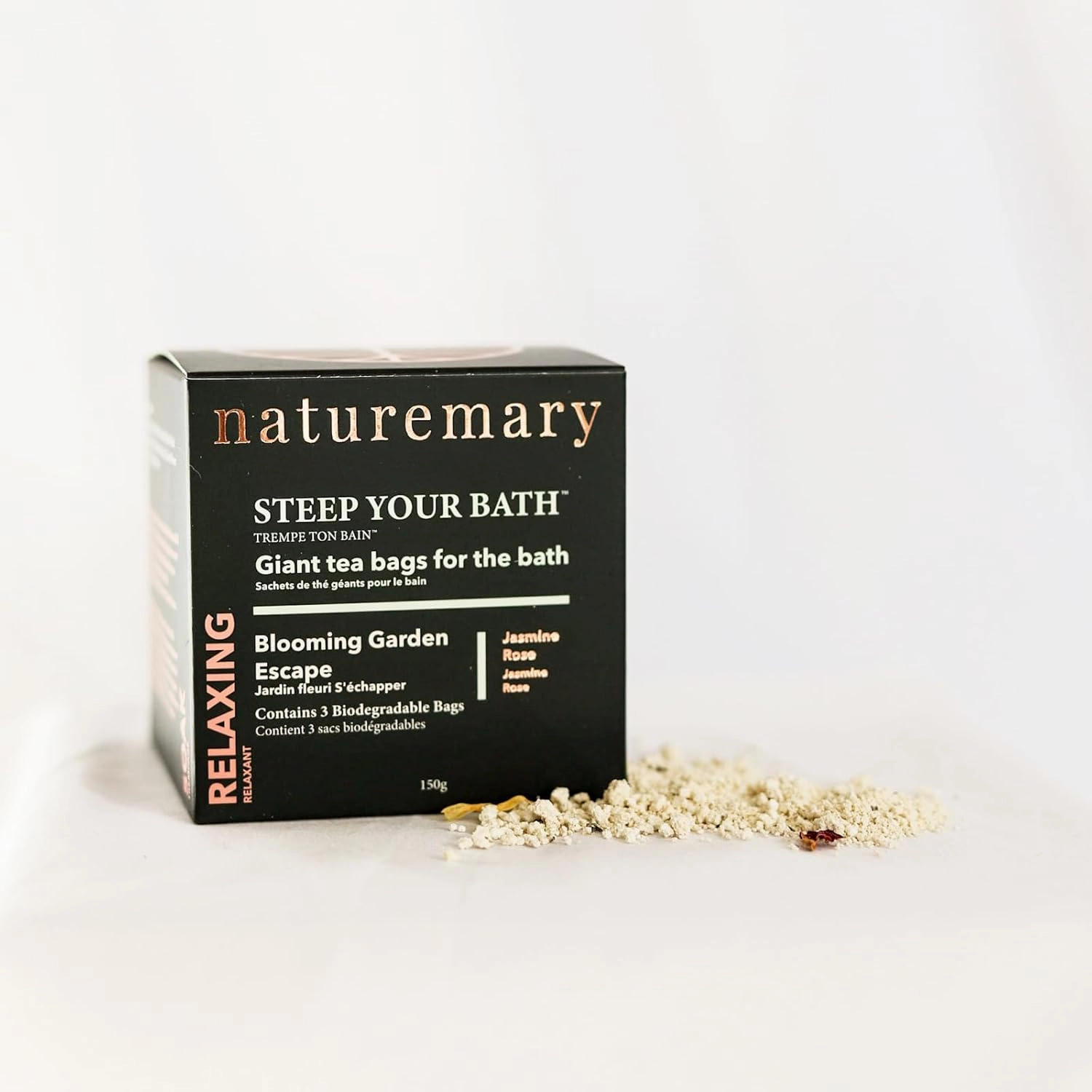 Relaxing Steep Your Bath Blooming Garden Escape - Moisturizing Bath Soak for Dull, Tired Skin - Flower Blend - Jasmine Rose - 5.29 oz