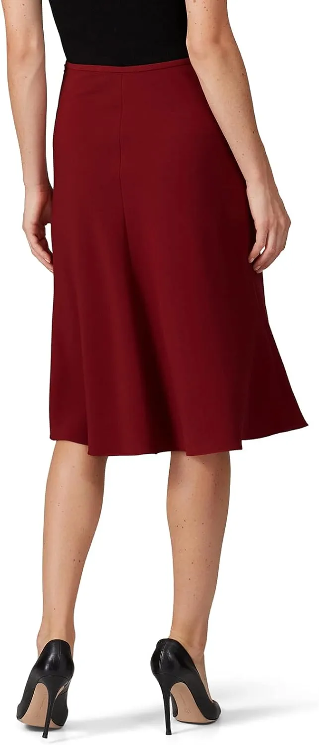Rent The Runway Pre-Loved Red Ruffle Side Slit Skirt
