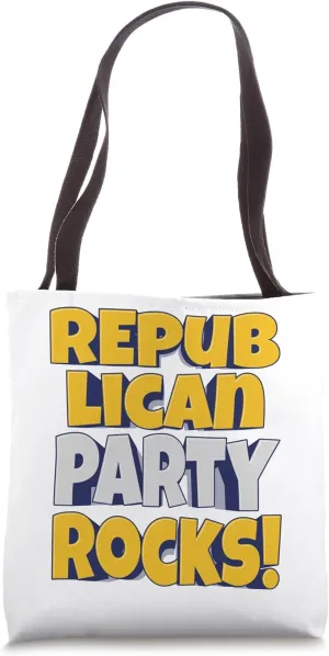 Republican Party Rocks – Bold Patriotic Spirit Tote Bag