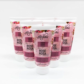 Reshma Beauty Rose Cream | Face & Body Cream for Normal to Dry Skin | Enhances Natural Glow |Infused with Rose Oil, Almond Oil, Olive Oil Body Butter (Pack of 6)