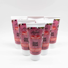 Reshma Beauty Rose Scrub | Dual Action Cleanser Face & Body Scrub | Gentle for All Skin Types and Dull Skin| Smoothing and Softening| Balances and Nourishes Skin| Cruelty Free (Pack of 6)
