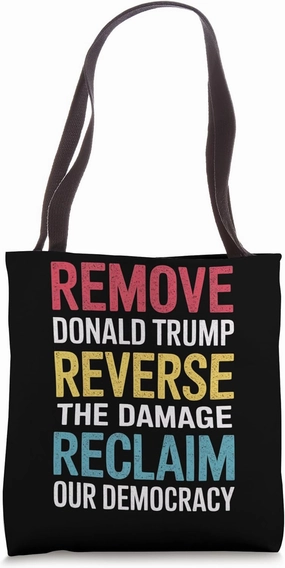 RESIST Anti-Trump Political Protest Bold Activist Statement Tote Bag