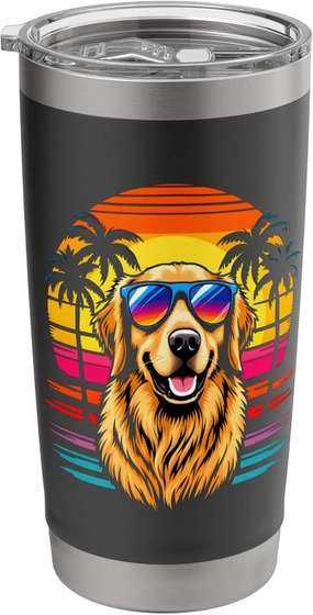 Retro Retriever Stainless Steel Insulated Tumbler