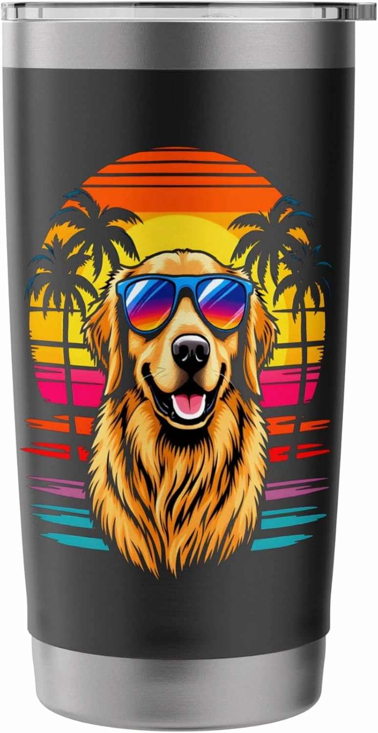 Retro Retriever Stainless Steel Insulated Tumbler