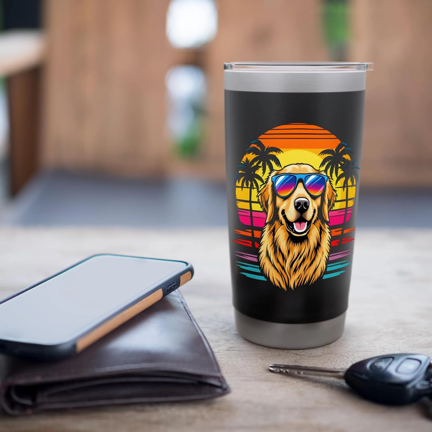 Retro Retriever Stainless Steel Insulated Tumbler