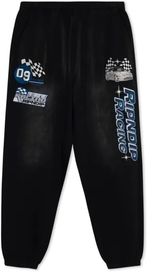 RIPNDIP Black Fade Wash RIPNRACE Sweatpants – Bold Comfort with Lord Nerm Style