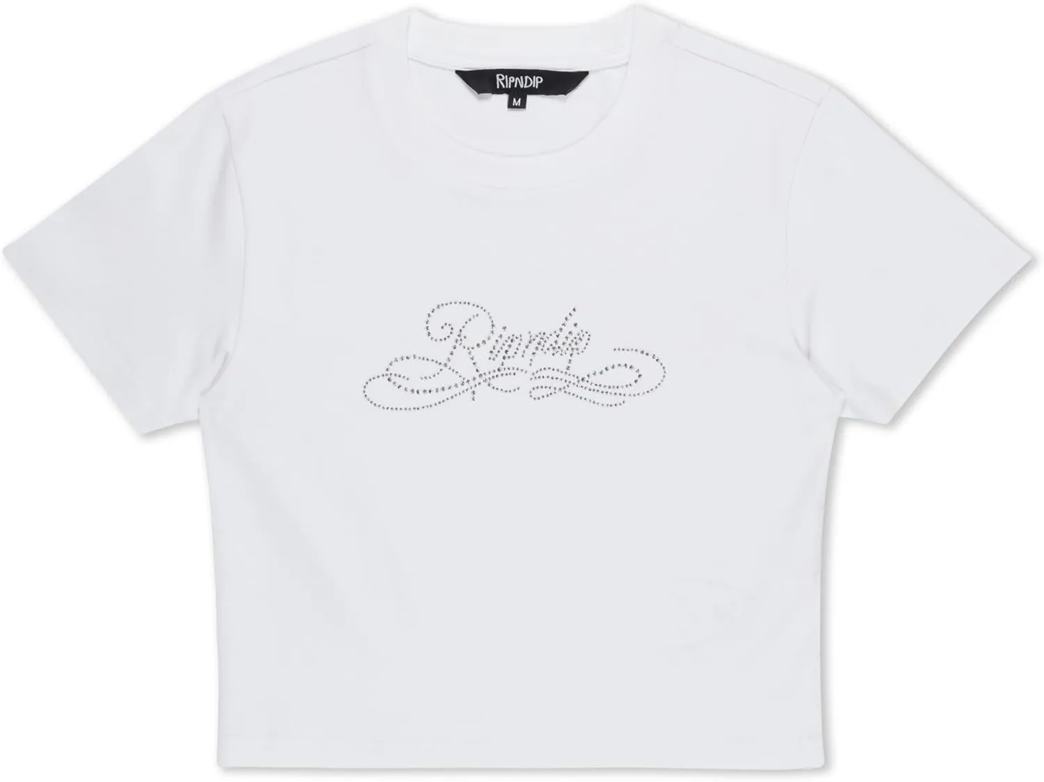 RIPNDIP White Delresto Cropped Tee – Bold Streetwear with Lord Nerm Attitude