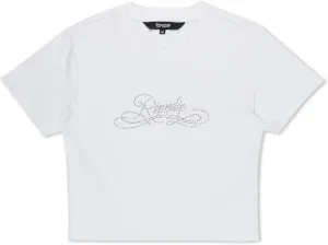 RIPNDIP White Delresto Cropped Tee – Bold Streetwear with Lord Nerm Attitude