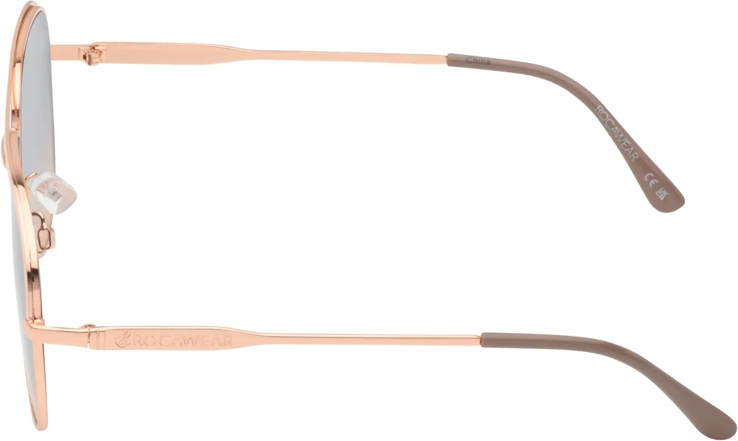 Rocawear R3406 Metal Uv400 Protective Flat Lens Aviator Pilot Sunglasses. Gifts for Women with Flair, 59 Mm