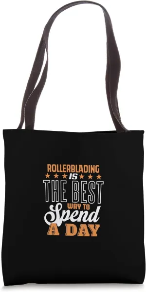 Rollerblading Takes Priority Bold Statement Tote Bag
