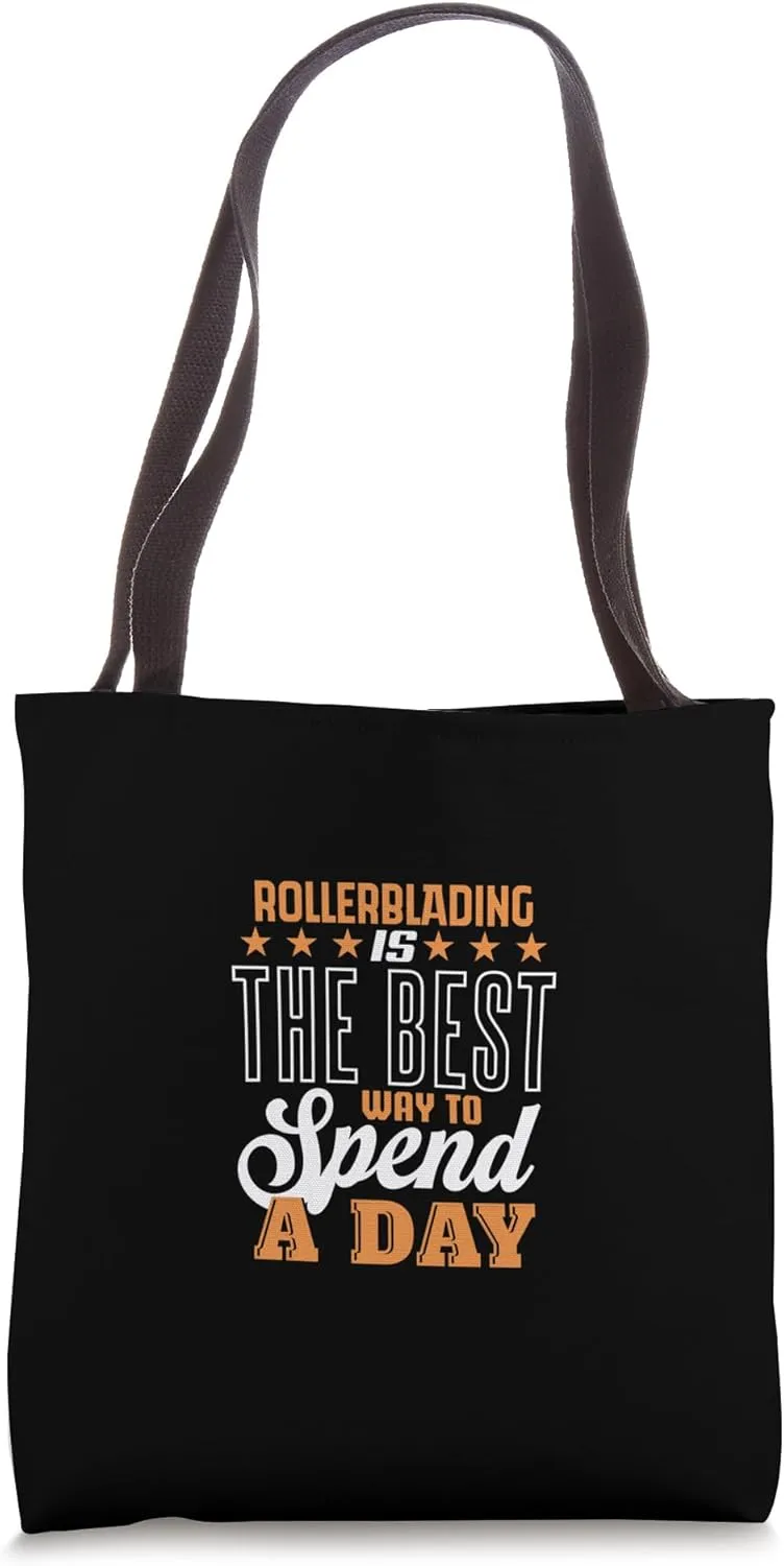 Rollerblading Takes Priority Bold Statement Tote Bag