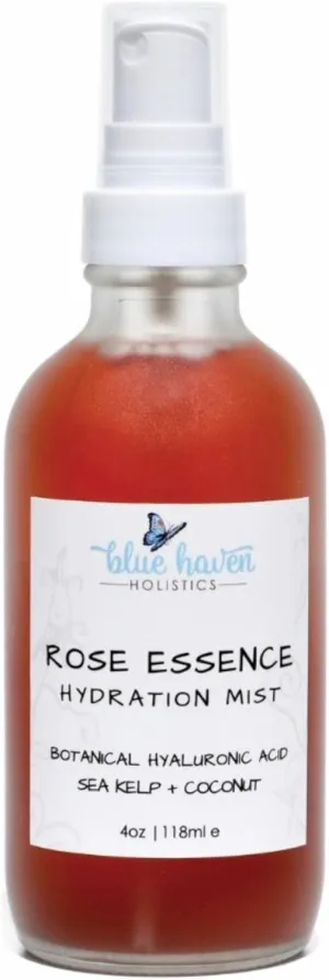Rose Hibiscus Hyaluronic Acid Hydrating Face Mist with Coconut, Aloe   Chamomile - Face Toner for Dry and Sensitive Skin