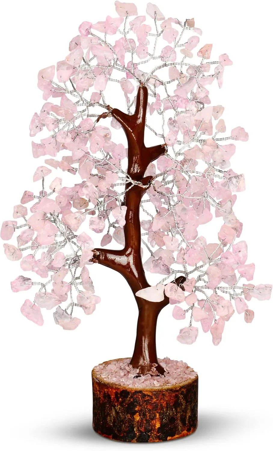 Rose Quartz, Stone Money Tree, Spiritual Gifts, Rose Quartz Tree, Pink Office Decor, Crystal Rose Tree, Feng Shui Decor, Healing Crystals and Gems, Spiritual Room Decor, Hippie Gifts, Gem Tree