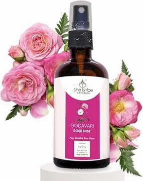 Rose Mist Face Toner, Pure Distilled Rose Water for Hydration, Brightening Even Skin Tone - 100 ml Pack of 1 Standard