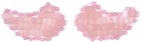 Rose Quartz Eye Mask Mini Jade Sleep Mask Made of 100% Natural Jade Stone,a Pair