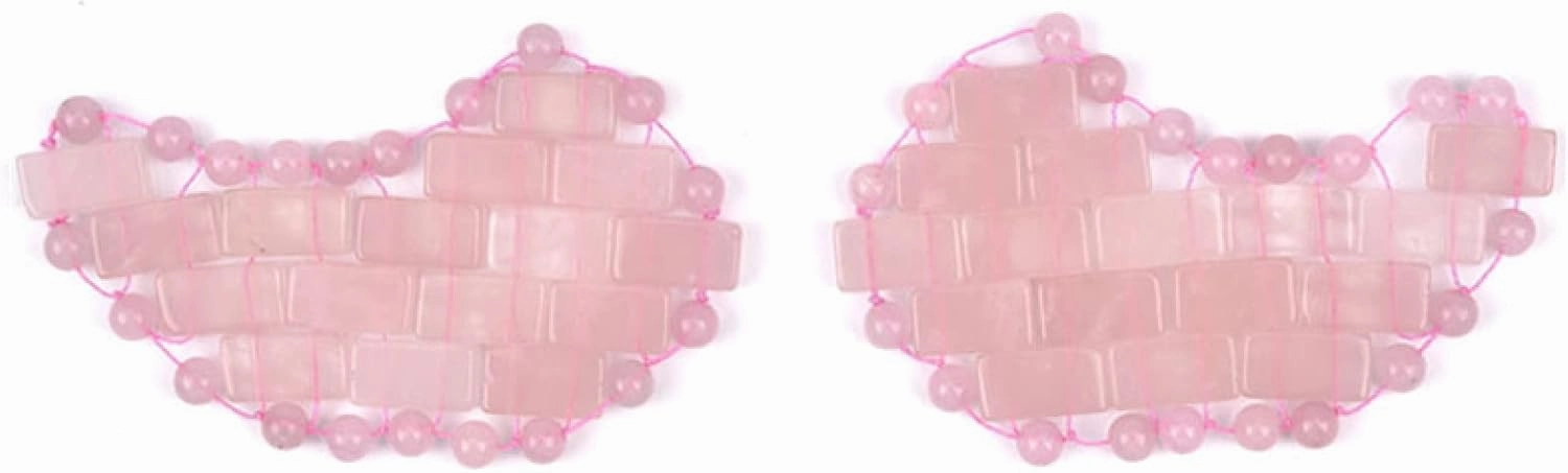 Rose Quartz Eye Mask Mini Jade Sleep Mask Made of 100% Natural Jade Stone,one Slice