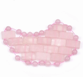 Rose Quartz Eye Mask Mini Jade Sleep Mask Made of 100% Natural Jade Stone,one Slice