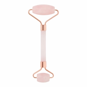 Rose Quartz Roller Natural Rose Healing Stone Facial Massager for Face Neck Healing Skin Wrinkles & Serum Application Gift for Her, Women