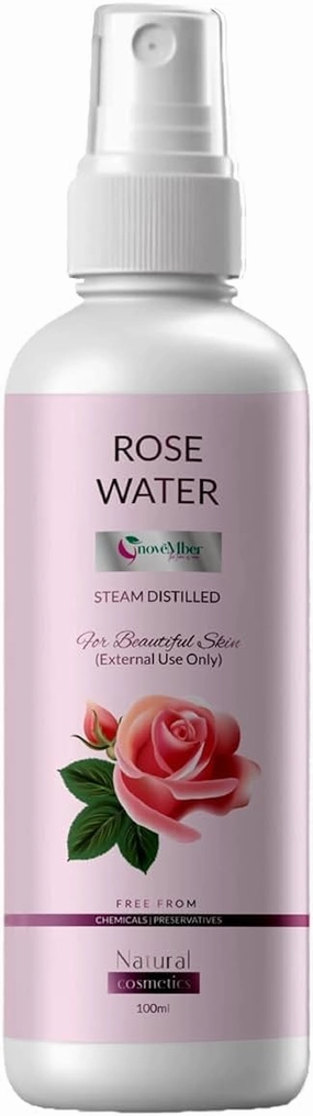 Rose Water Face Mist for Glowing Pore Tightening Face Toner - 100 ml (Pack of 1) - Unisex Toner Spray for Face.