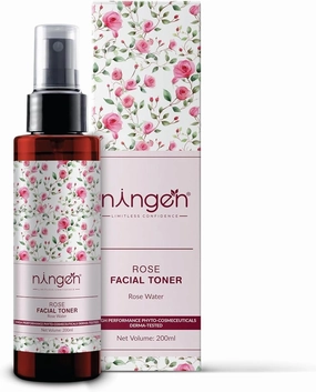 Rose Water Facial Toner,Enriched with Rose Water, Cleanses,Instantly Hydrates Balances pH Levels Alcohol-Free Improves Skin Tone,All Skin Types - 200 ml