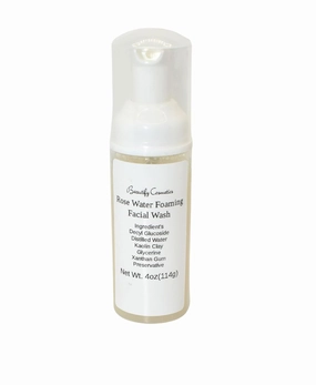 Rose water gentle foaming facial wash