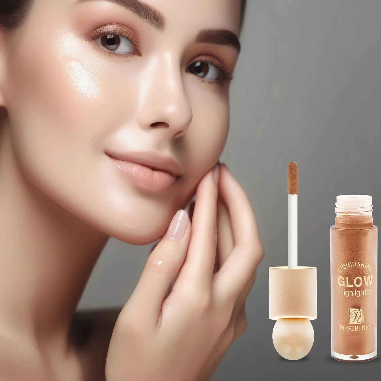 Roseberry Liquid Shine Glow Highlighter – 20ml
