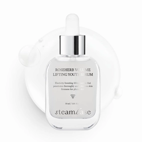 Roseherb Volume Lifting Youth Serum, 1.01 fl oz - Hydrating Peptides & Rose Herb Serum for Face, Plump, Glowy Skin | Korean Skin Care, Travel Size
