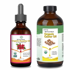 Rosehip Oil 1oz.fl & Castor Oil 4.22oz.fl