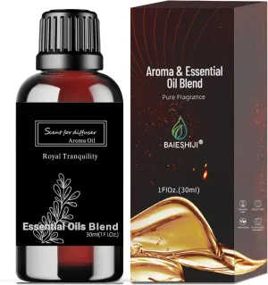Roy Tranquility Essential Oil Inspired by Ritz-Carlton Hotel for Diffusers, Pure Hotel Diffuser Oil, Lush Sandalwood, Musk and Papyrus, Home Luxury & Hotel Scent - 30ML