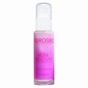 S.U.R.O.S.KIE Rose Instant Enz.yme Face Scrub 50ml | For Glowing Skin, Cleans Pores & Dark Spots, Clear White & Black Head | Rose, AHA  BHA & Cellulose Extract| For Men & Women