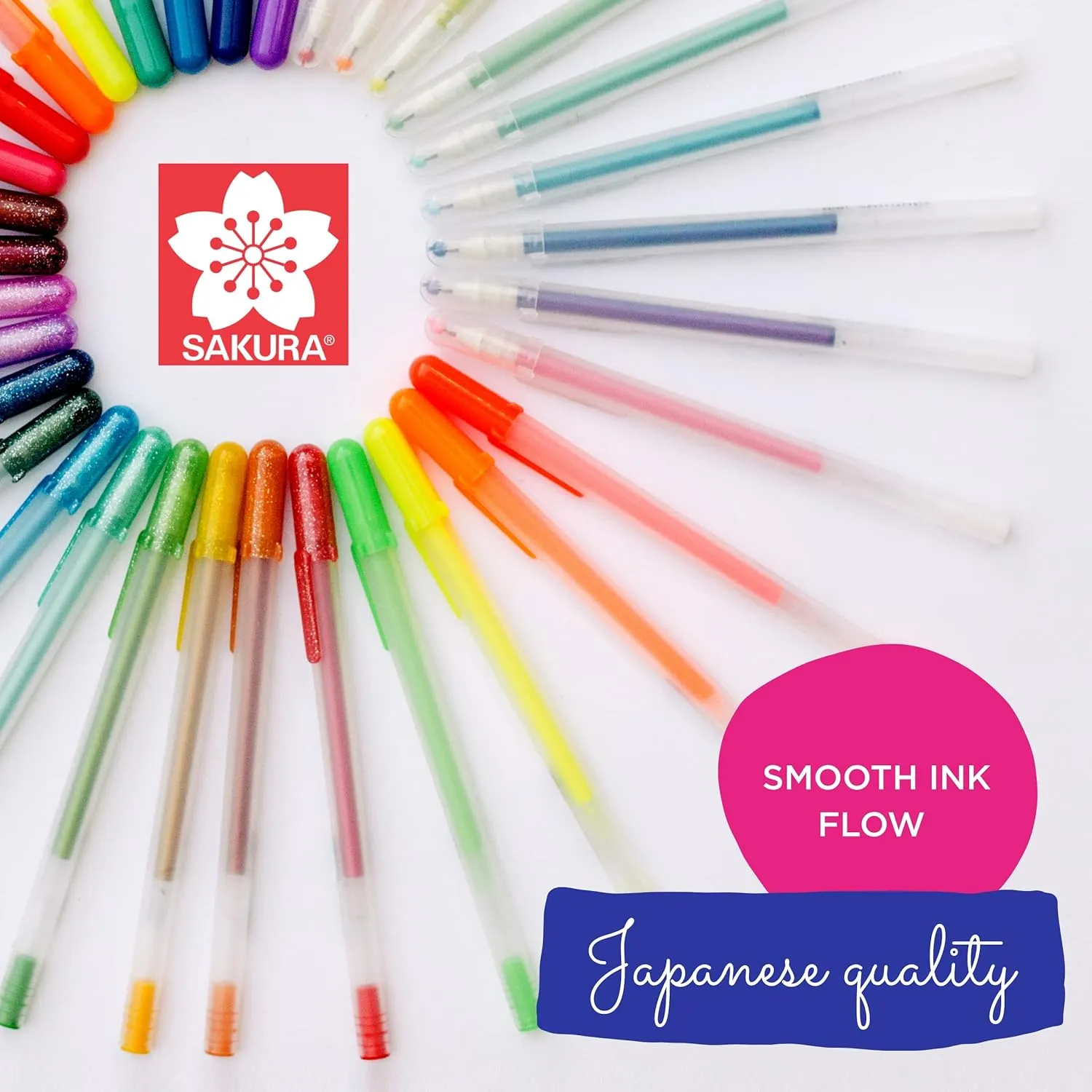 Sakura Gelly Roll Pens Gift Set, Ice Cream Smooth Gel Ink with Special Effects, 74 Pens 57361