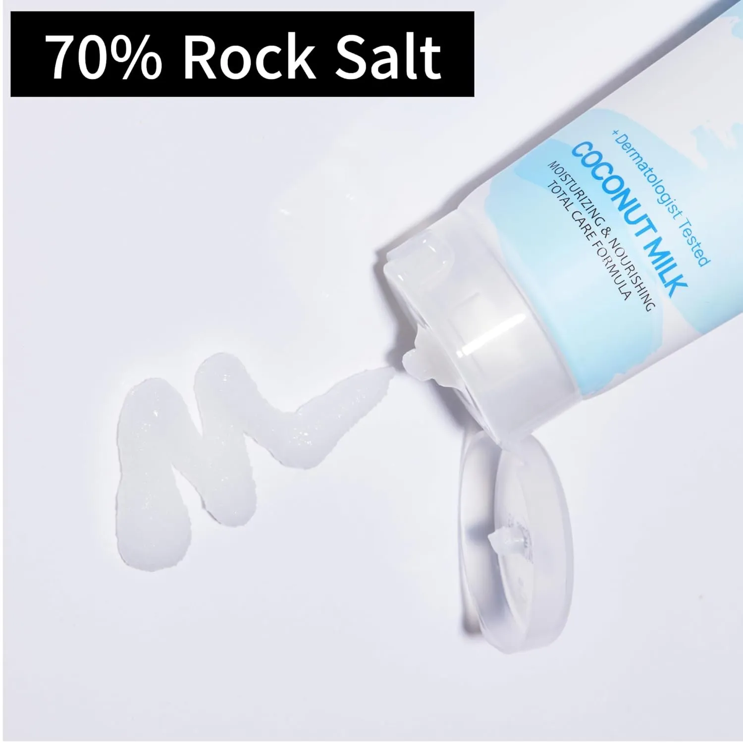 Salt Body Scrub - Exfoliating Salt Scrub to Exfoliate & Moisturize Skin, Deep Cleansing - 7 oz (Rose)