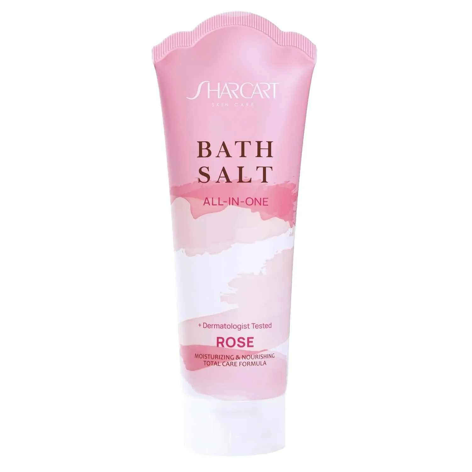 Salt Body Scrub - Exfoliating Salt Scrub to Exfoliate & Moisturize Skin, Deep Cleansing - 7 oz (Rose)