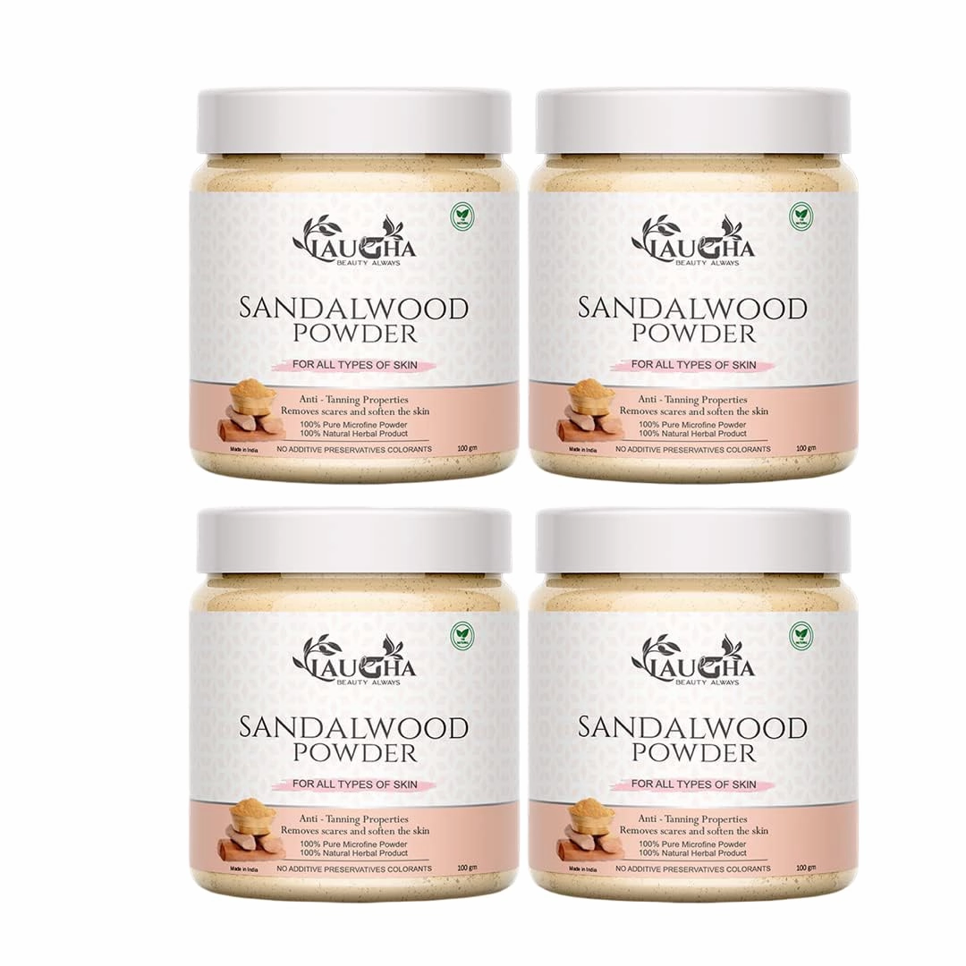 Sandalwood Powder for Brightening & Glowing Skin, Face Mask, Face Pack (100GM(PACK OF 4))