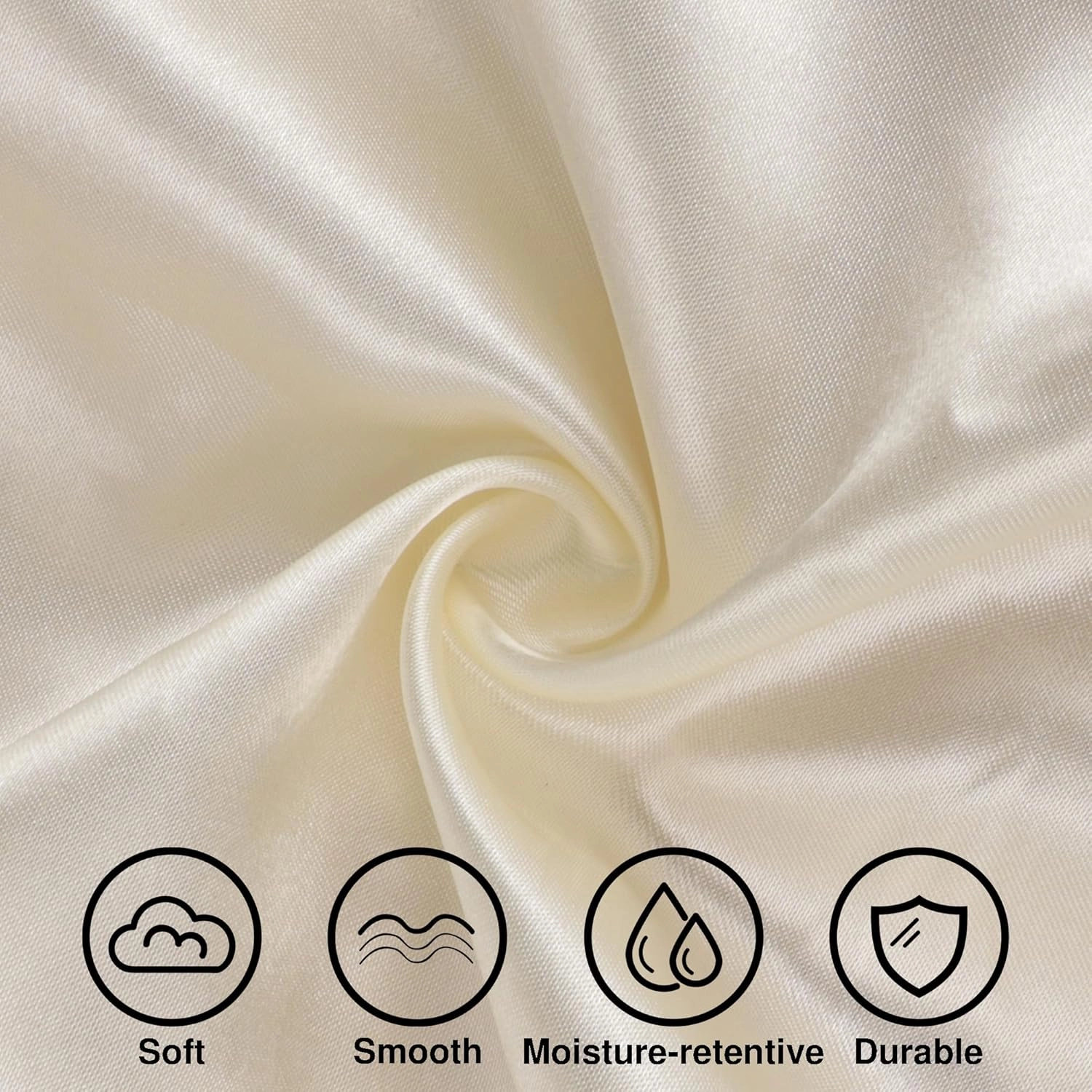 Satin Bonnet Silk Hair Bonnet for Sleeping Women Men Night Cap Sleep Bonnet Hat Hair Cap 9 Pack with Wide Band, Beige
