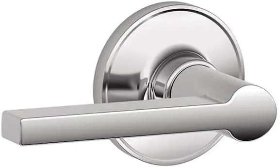 SCHLAGE Dexter by Schlage J10SOL625 Solstice Hall and Closet Lever, Bright Chrome