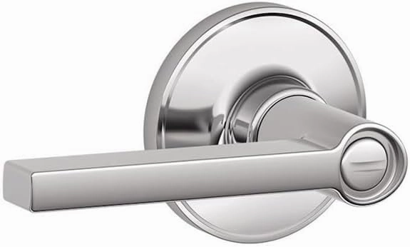 SCHLAGE Dexter by Schlage J40SOL625 Solstice Bed and Bath Lever, Bright Chrome