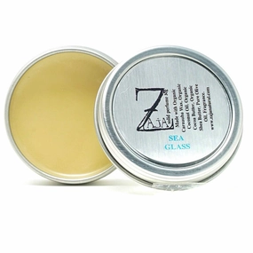 Sea Glass Solid Perfume 30g - Citrus, Musk, Cucumber, Amber, Rose, and Basil