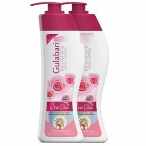 SELVANI Gulabari Moisturizing Lotion, 800ml (Pack Of 2) For Dry & Dull Skin, Made With 100% Organic Rose Oil, Dermatologically Tested, Paraben Free