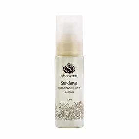 Shankara Sundarya Body Oil for Women and Men with Jasmine, Ylang, Rose Geranium, Sunflower, Aloe Vera, and Sesame – Perfect Moisturizing Body Oil for Uplifting Mind and Purifying Skin. (30ml/1 bottle)
