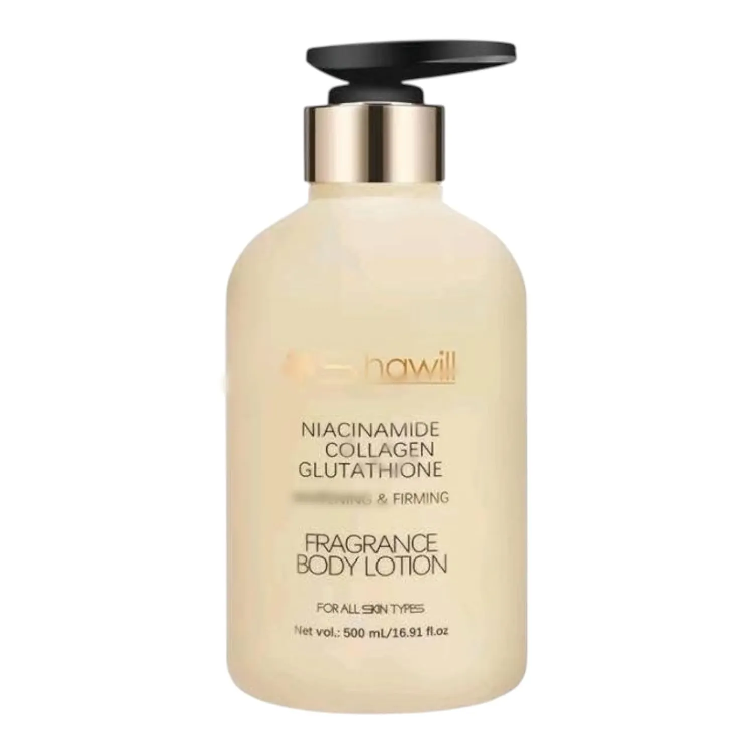 Shawill Body Lotion, Niacinamide Collagen Glutathione, 16.91 fl oz, All Skin Types