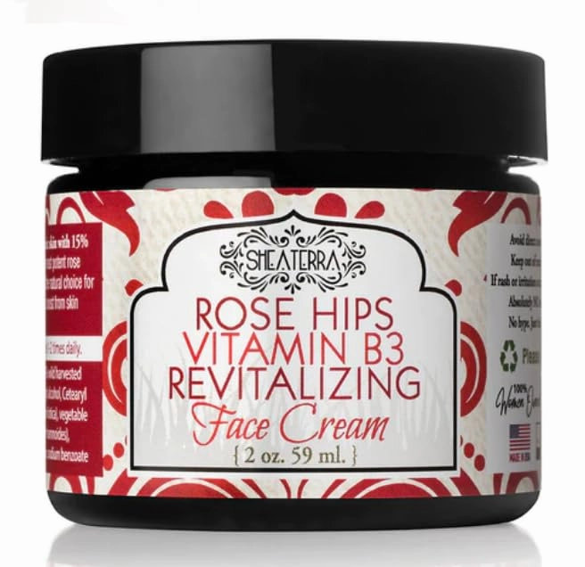 Shea Terra Rose Hips Vitamin B3 Revitalizing Face Cream - 2 Ounce
