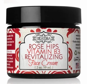 Shea Terra Rose Hips Vitamin B3 Revitalizing Face Cream - 2 Ounce