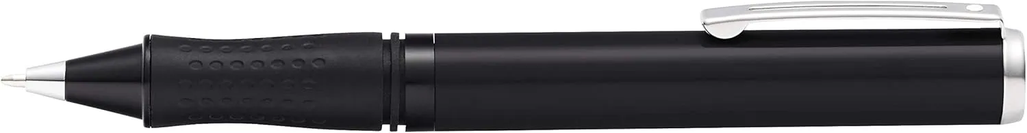 Sheaffer Pop Glossy Black Ballpoint Pen with Chrome Trim
